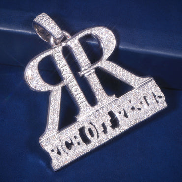 Custom Iced Out Rich Off Resids Hip Hop Pendant with Lab Grown Diamonds
