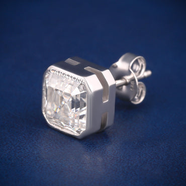 14KT Gold Lab-grown Diamond VVS Clarity Solitaire Stud Earrings