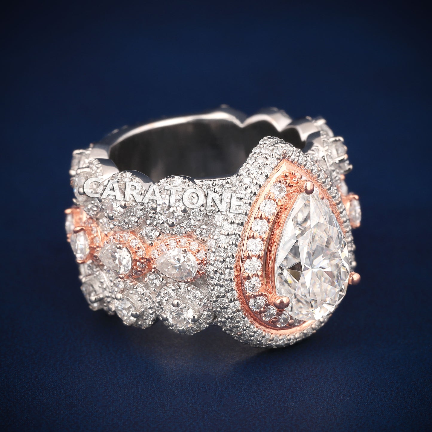 Custom made hip-hop ring for men