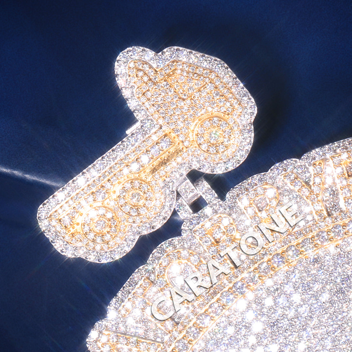 Custom Hip Hop CFE Pendant with 3D Glory Boyz Lettering and Truck Design