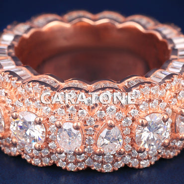 14kt Gold with Lab-Grown Diamond VVS Clarity Bridal Diamond Band
