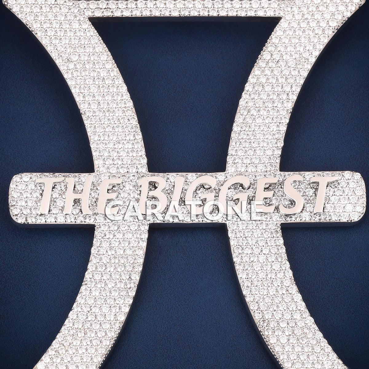 Custom Iced Out The Biggest H Logo Hip Hop Pendant with Lab Grown Diamonds