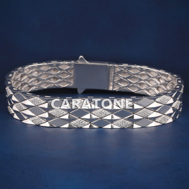 Buy 925 Sterling Silver Italian Bracelet with Iced Out VVS Diamond Luxury Bracelets
