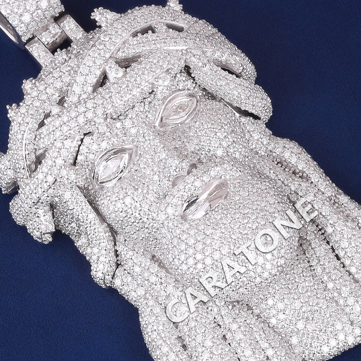 Custom Iced Out 3D Portrait Hip Hop Pendant with Lab Grown Diamonds