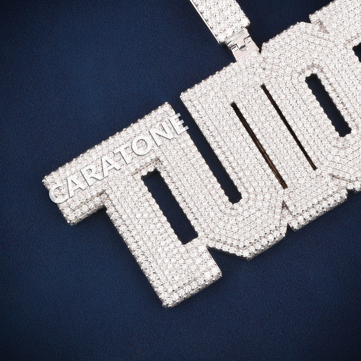 Custom Iced Out TULOTT Name Hip Hop Pendant with Lab Grown Diamonds