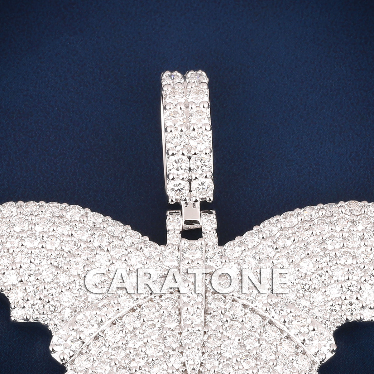 Custom Iced Out Butterfly Hip Hop Pendant with Lab Grown Diamonds