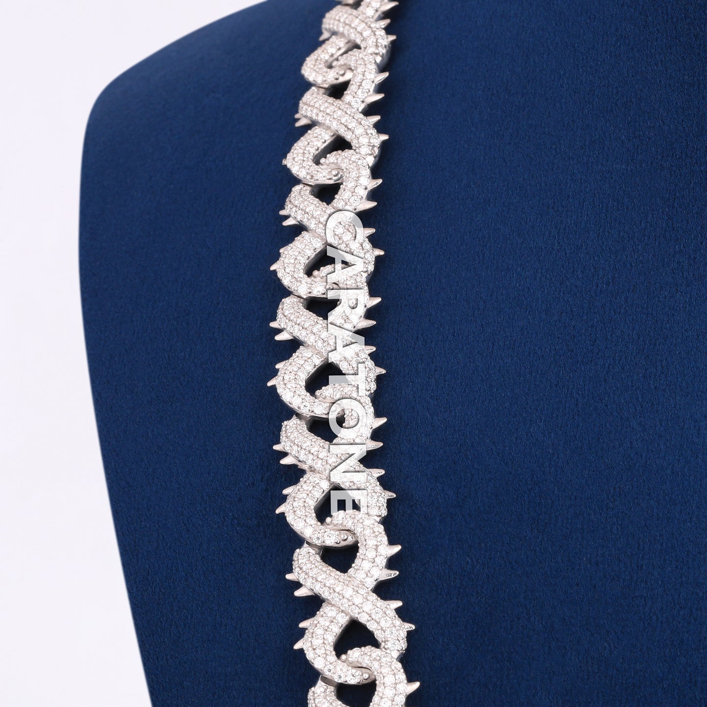 22 inch 10 mm stylish infinity cuban diamond chain