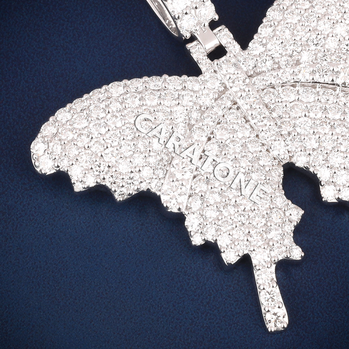 Custom Iced Out Butterfly Hip Hop Pendant with Lab Grown Diamonds