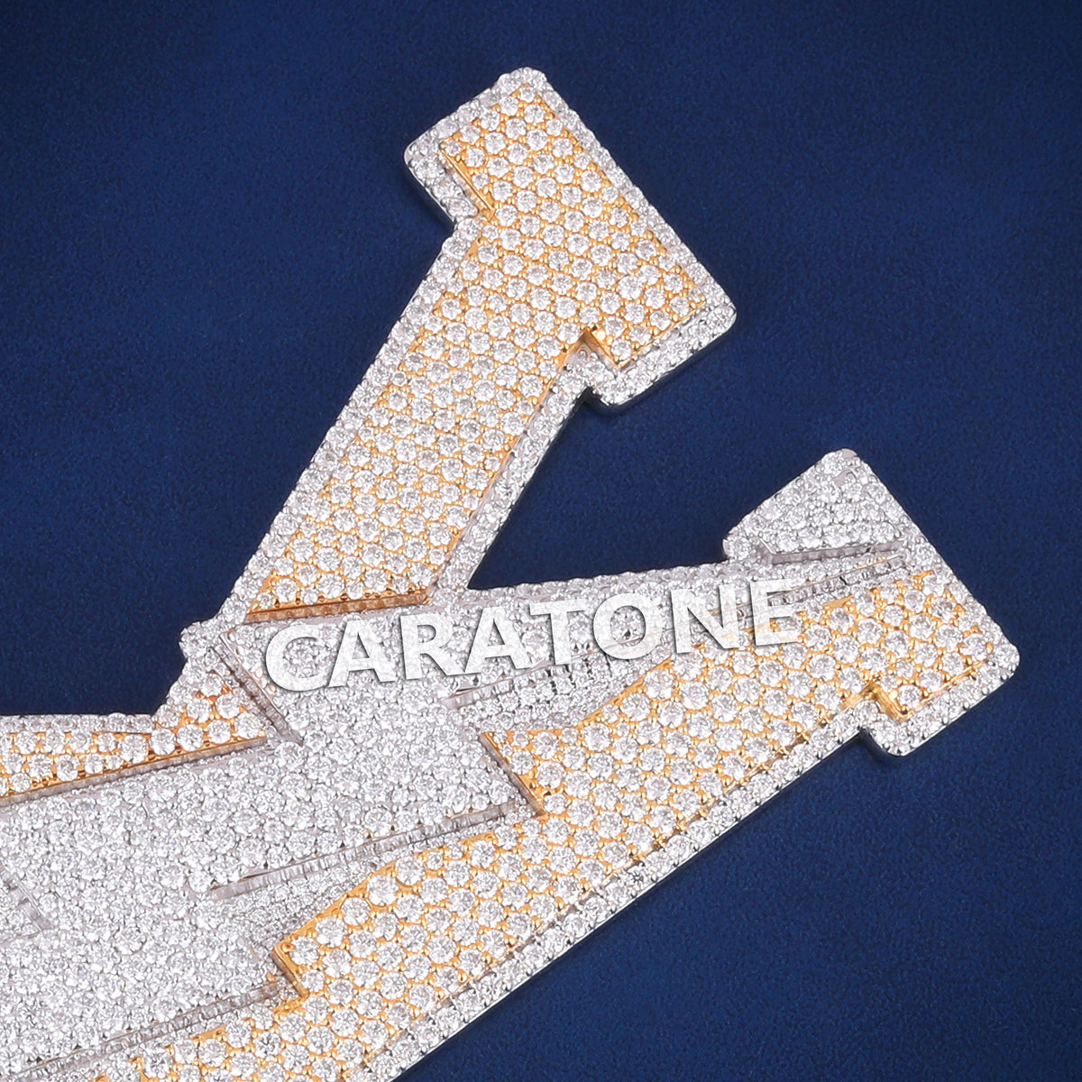 Custom Iced Out K Letter Hip Hop Pendant with Lab Grown Diamonds