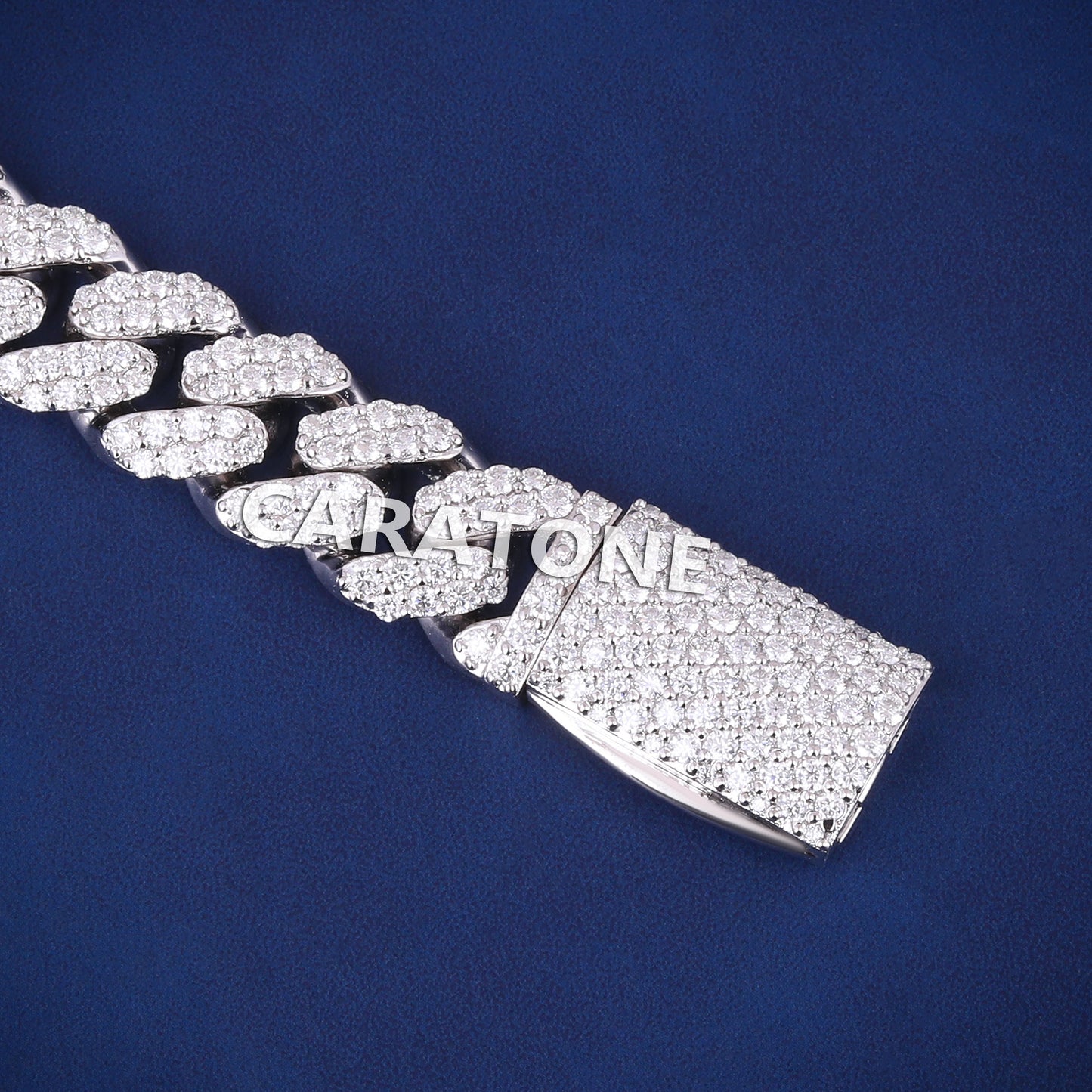 Mens Miami Cuban Link Bracelet Real Icy 925 Silver HEAVY 13mm Iced Out Diamonds HipHop for Mens