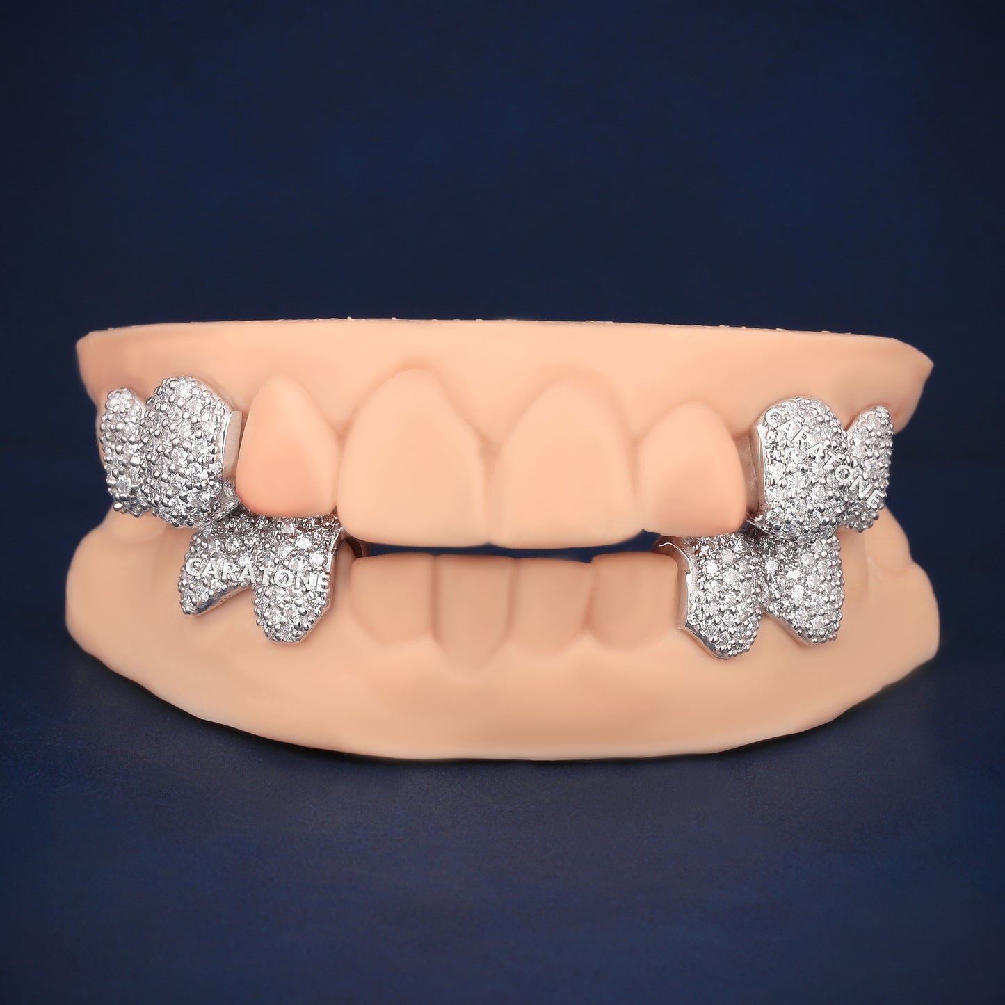 Custom Iced Out 925 Sterling Silver Diamond Teeth Most Expensive Celebrity Grillz