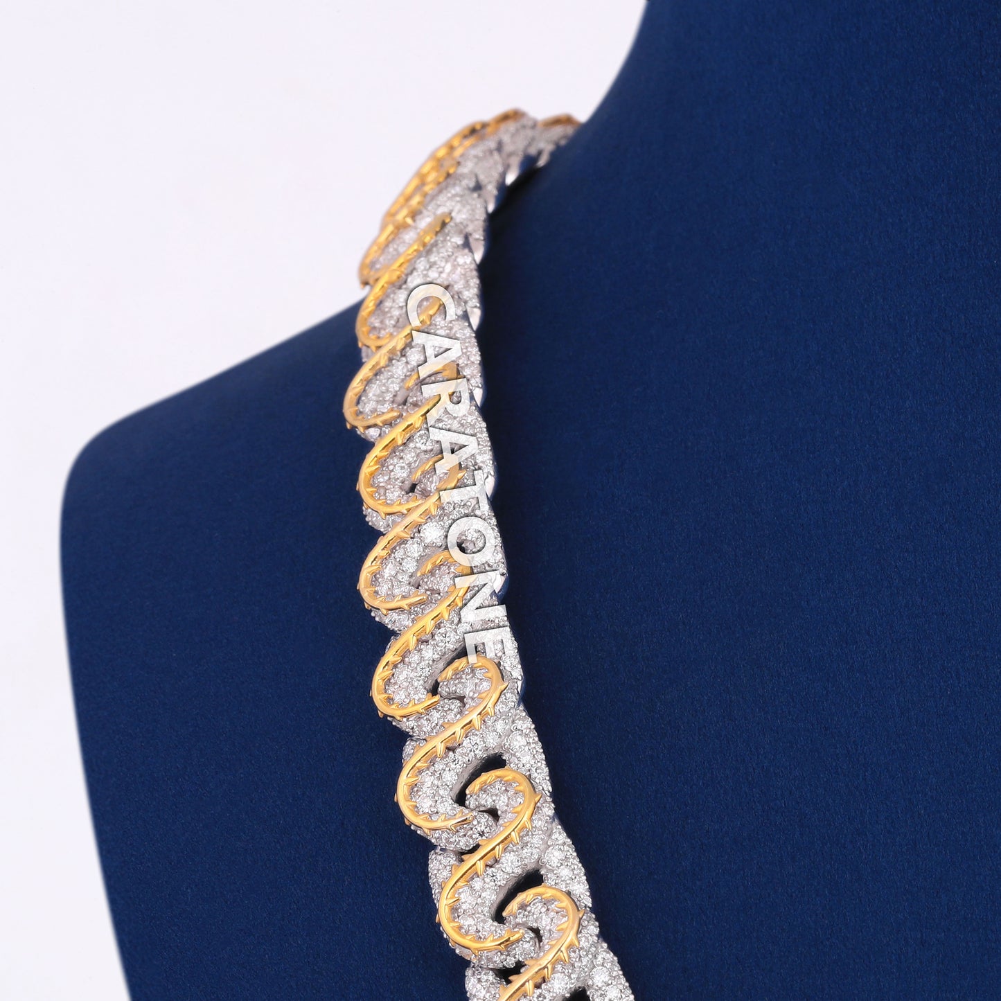 12mm Infinity Link Gold Chain Iced Out Diamond Silver Yellow Gold Rappers Custom Expensive Chains Necklaces for Mens