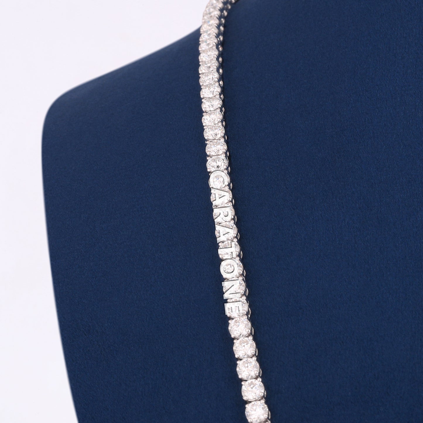 Luxury Diamond Tennis Necklace 24 Inch 4mm Perfect for Mens Womens Daily Wear