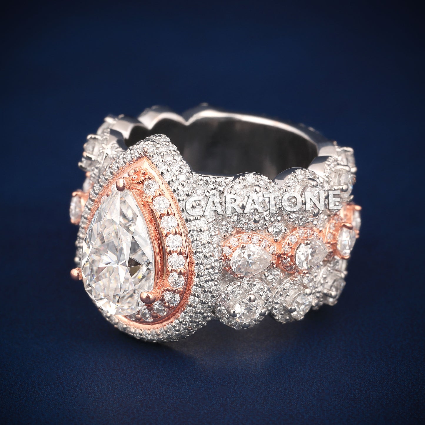 Custom made hip-hop ring for men