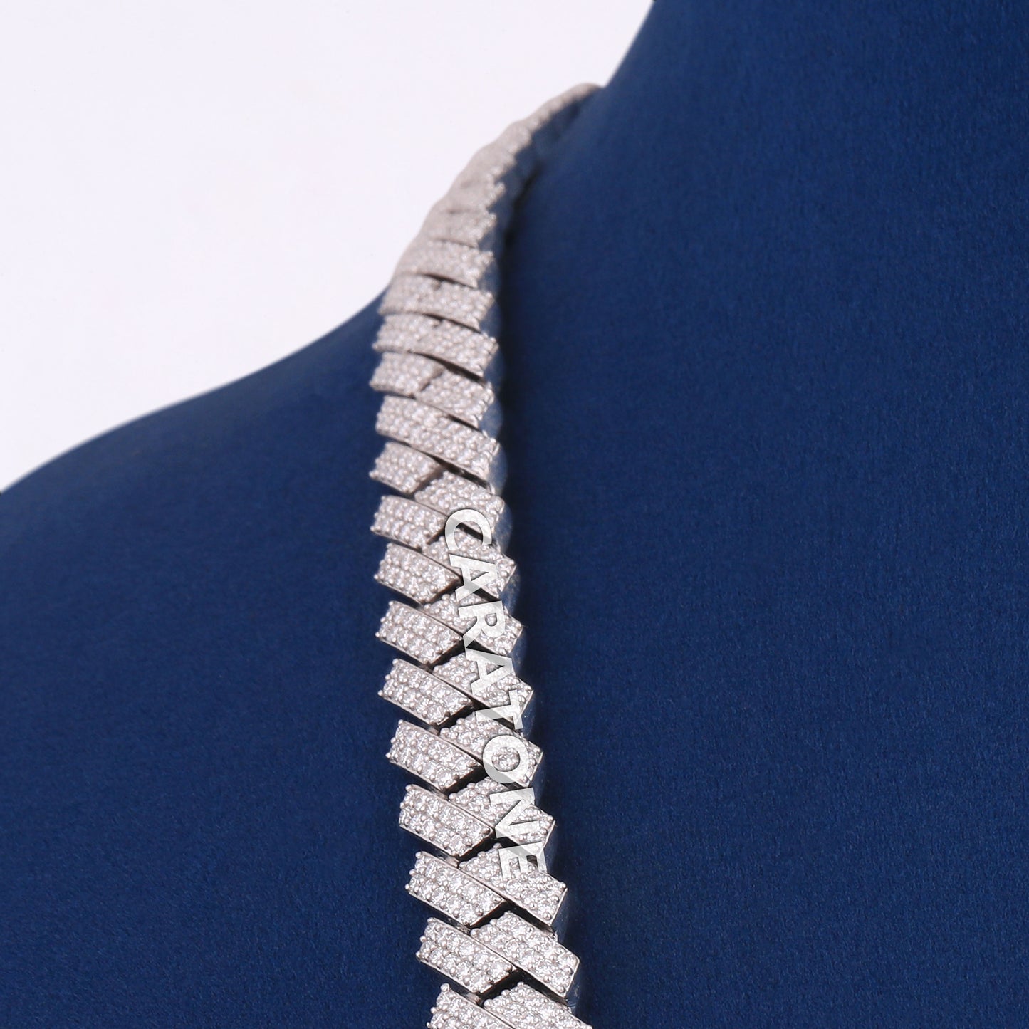 22 inch 8.5 mm Most Expensive Chain Mens 925 Sterling Silver Real Diamond Necklace Womens in Iced Out Custom Cuban Chains