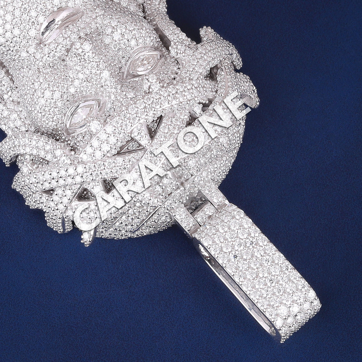 Custom Iced Out 3D Portrait Hip Hop Pendant with Lab Grown Diamonds