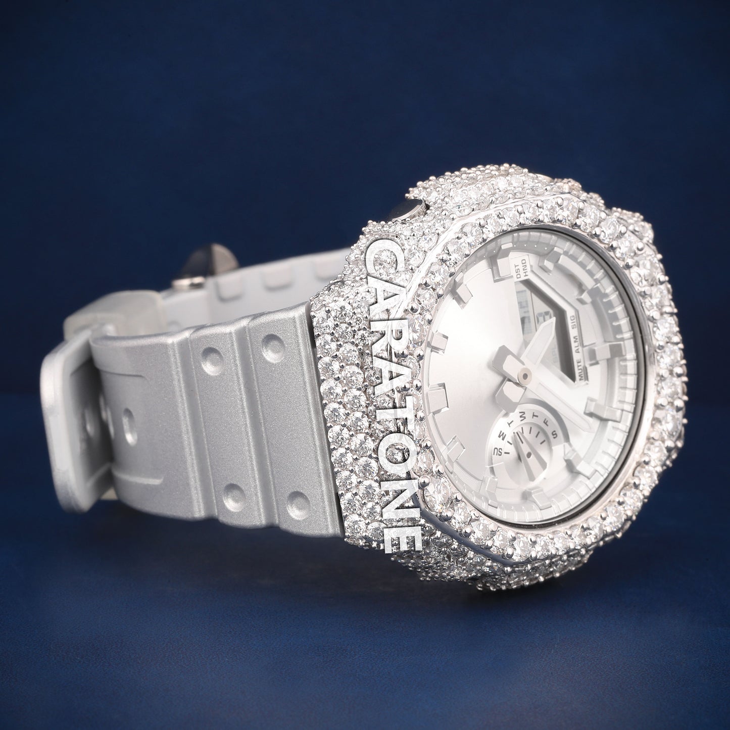 Full iced out without dial Hip hop branded watch with D VVS Clarity and Diamond tester passed