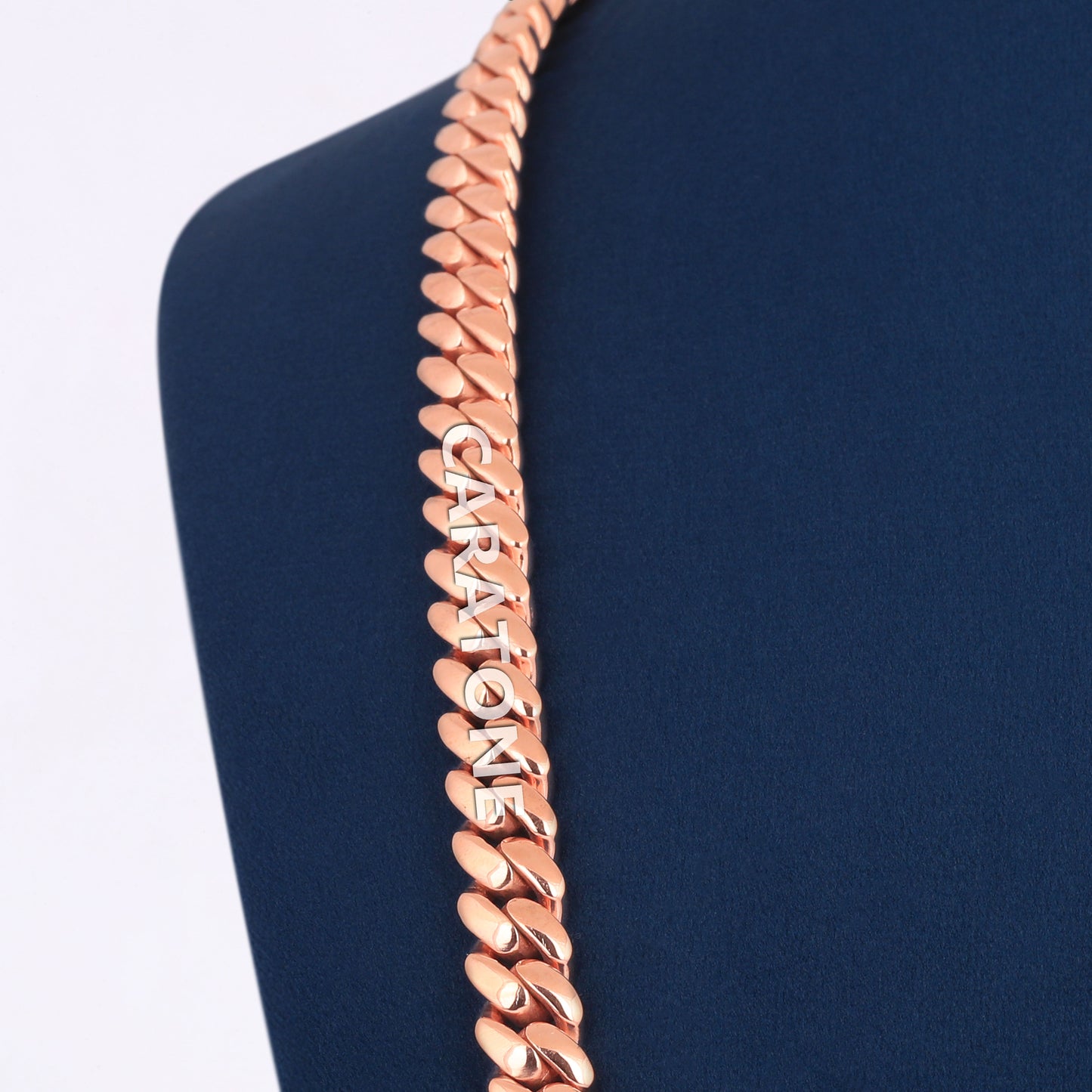 Rose Gold Color With Lab Diamond Custom Chain And Pendant