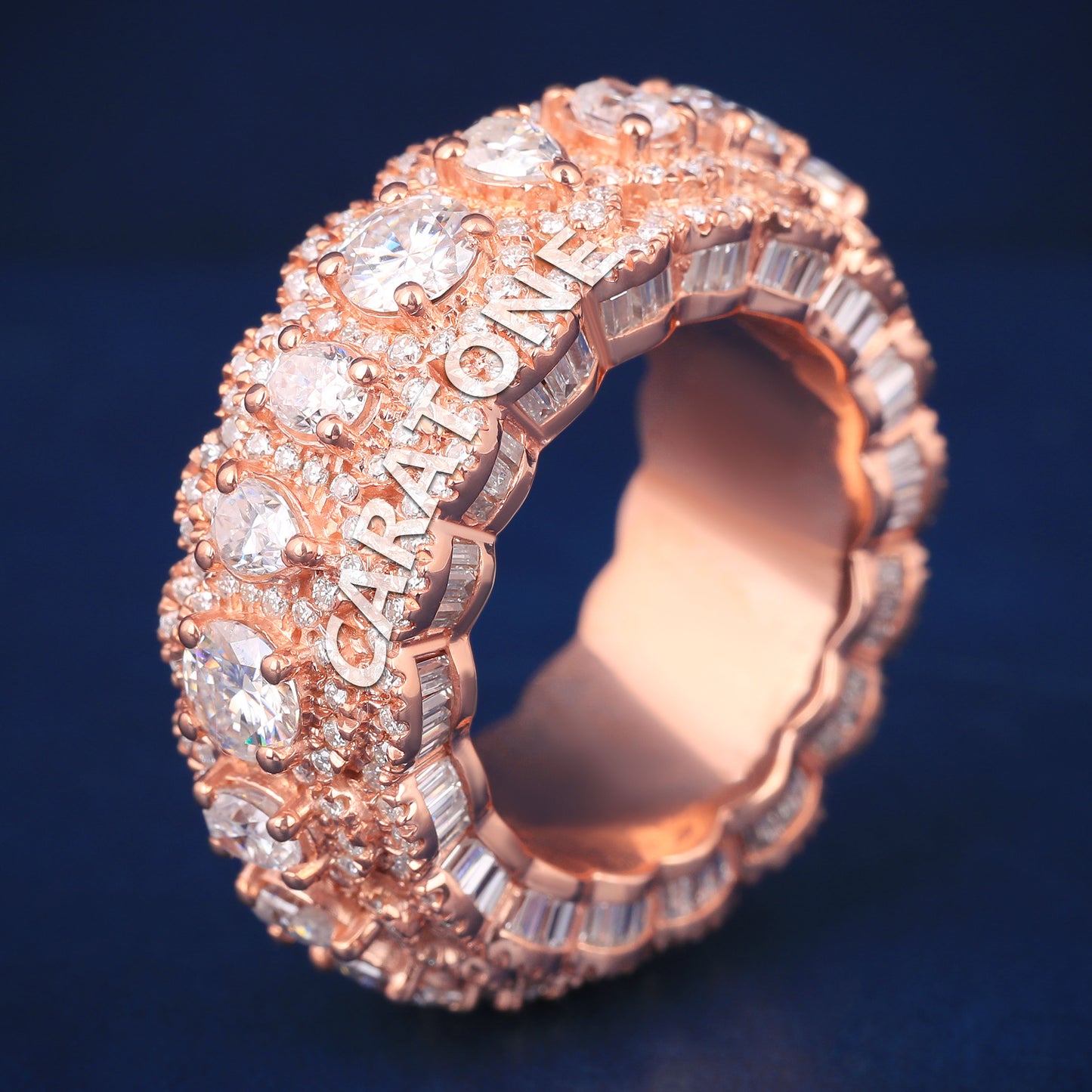 14kt Gold with Lab-Grown Diamond VVS Clarity Bridal Diamond Band