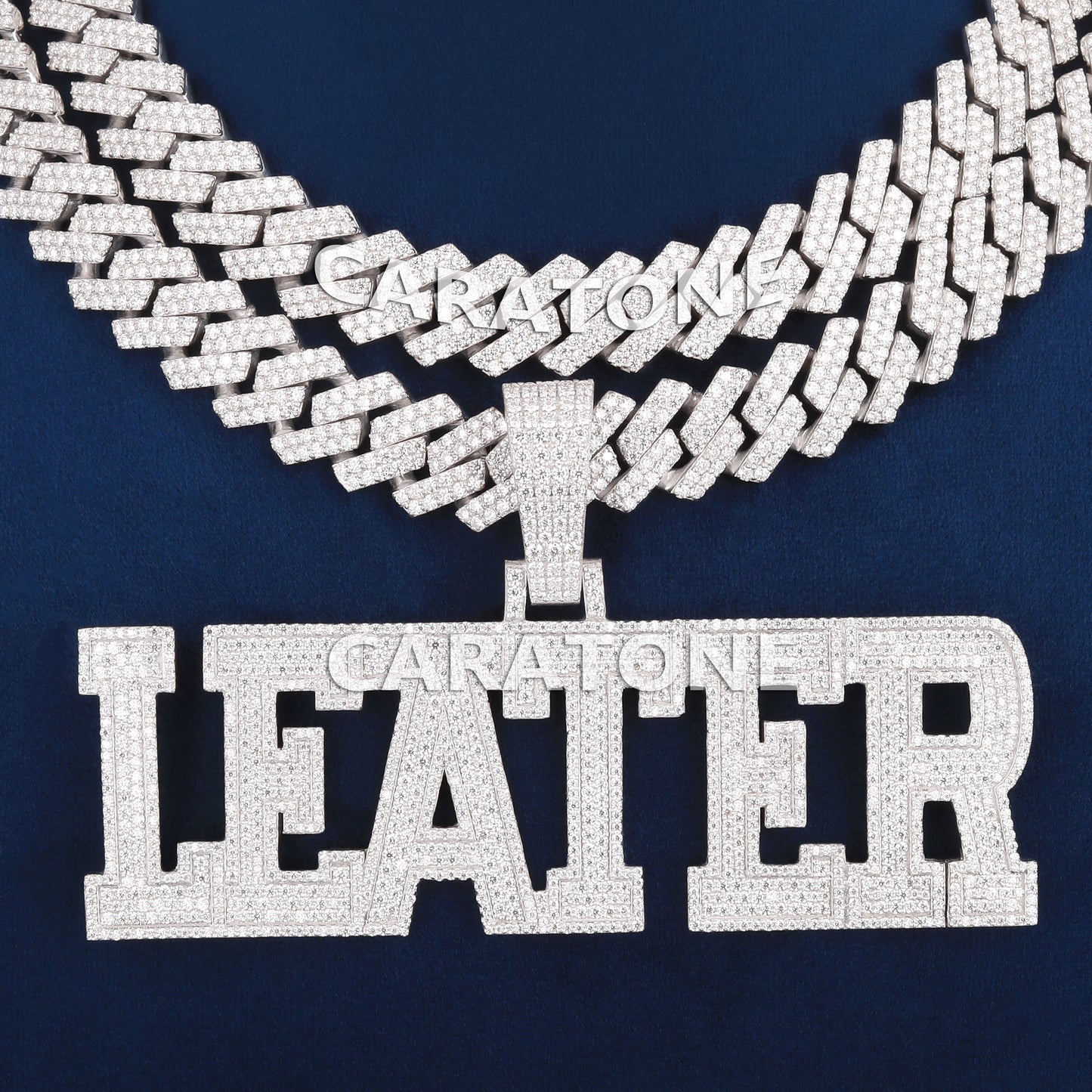 Unique Style Chain With Letter Pendant In 925 Sterling Silver