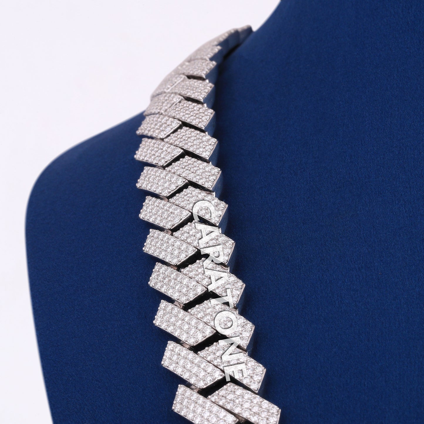 Customize Hip Hop Chains 22 inch 16mm Silver VVS Diamond Most Expensive Gold Chain in the World