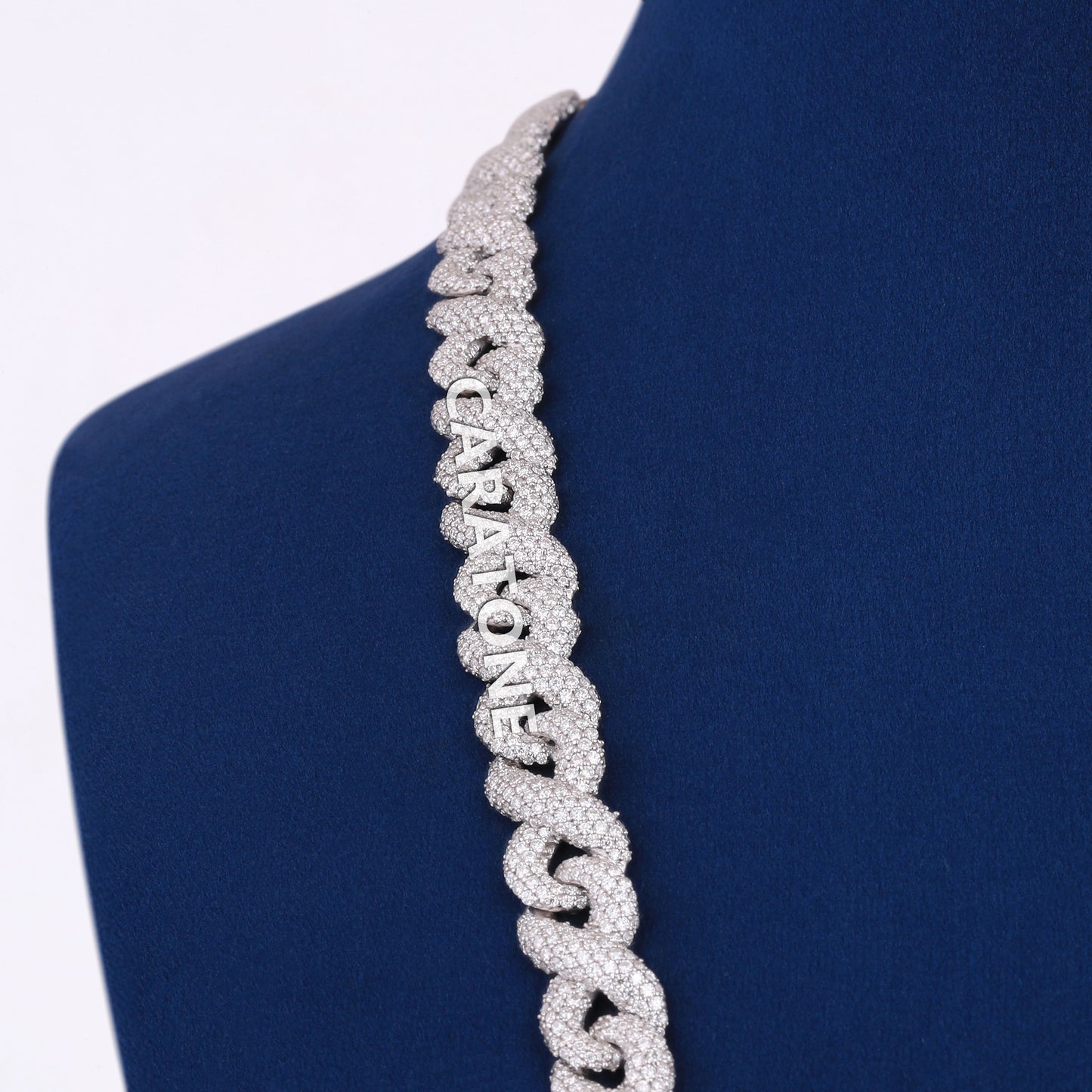 22 inch 19mm Custom Full Iced Out Diamond Infinity Silver Chain Buy New Cuban Link Infinity Chain Necklace