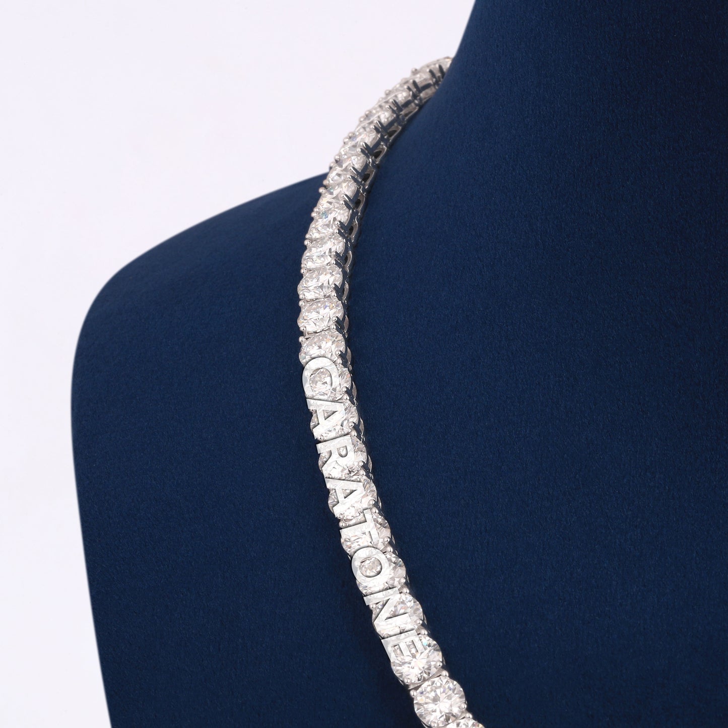 6 mm 18 inch tennis diamond chain for women
