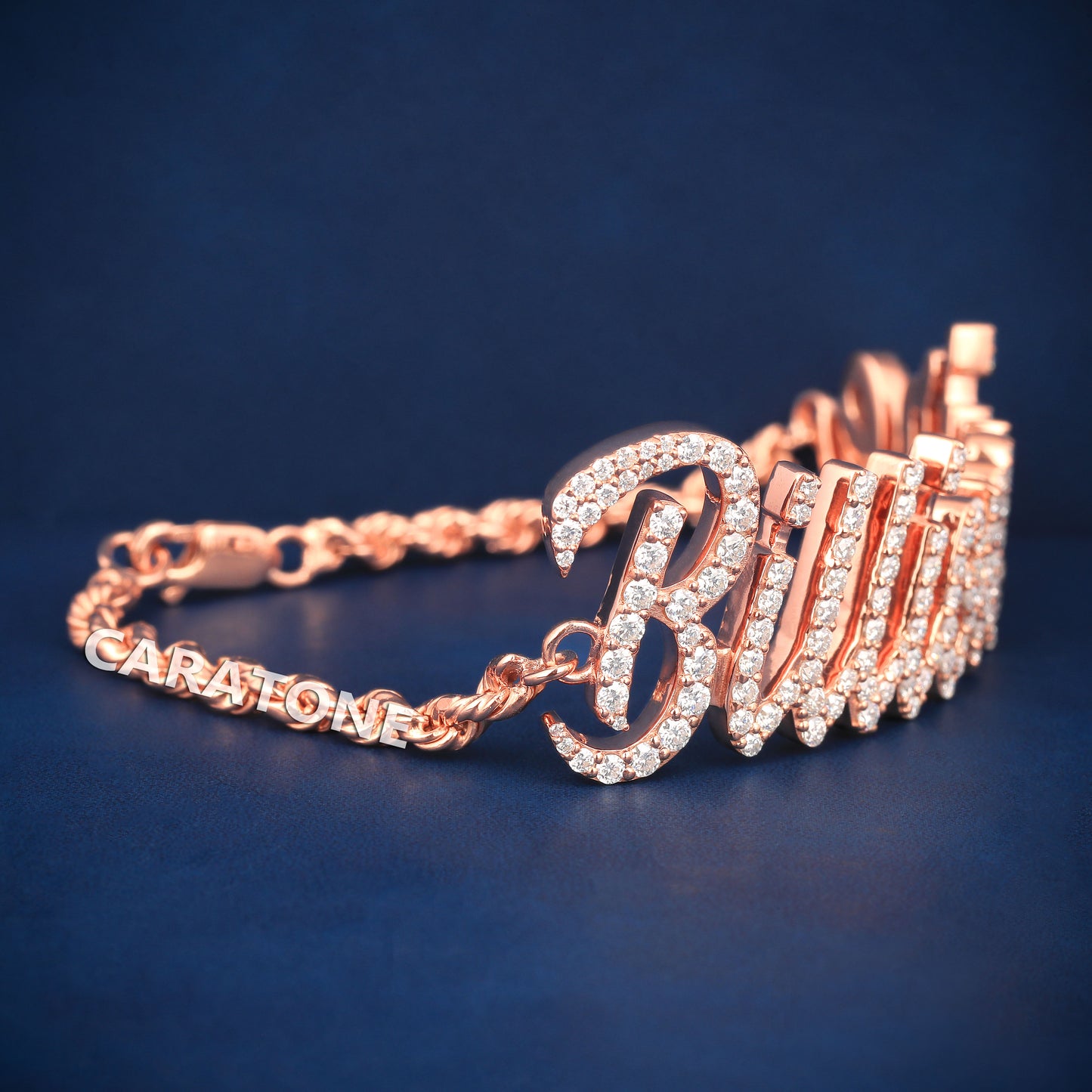 Billionaire letter custom hand made bracelet for party wear