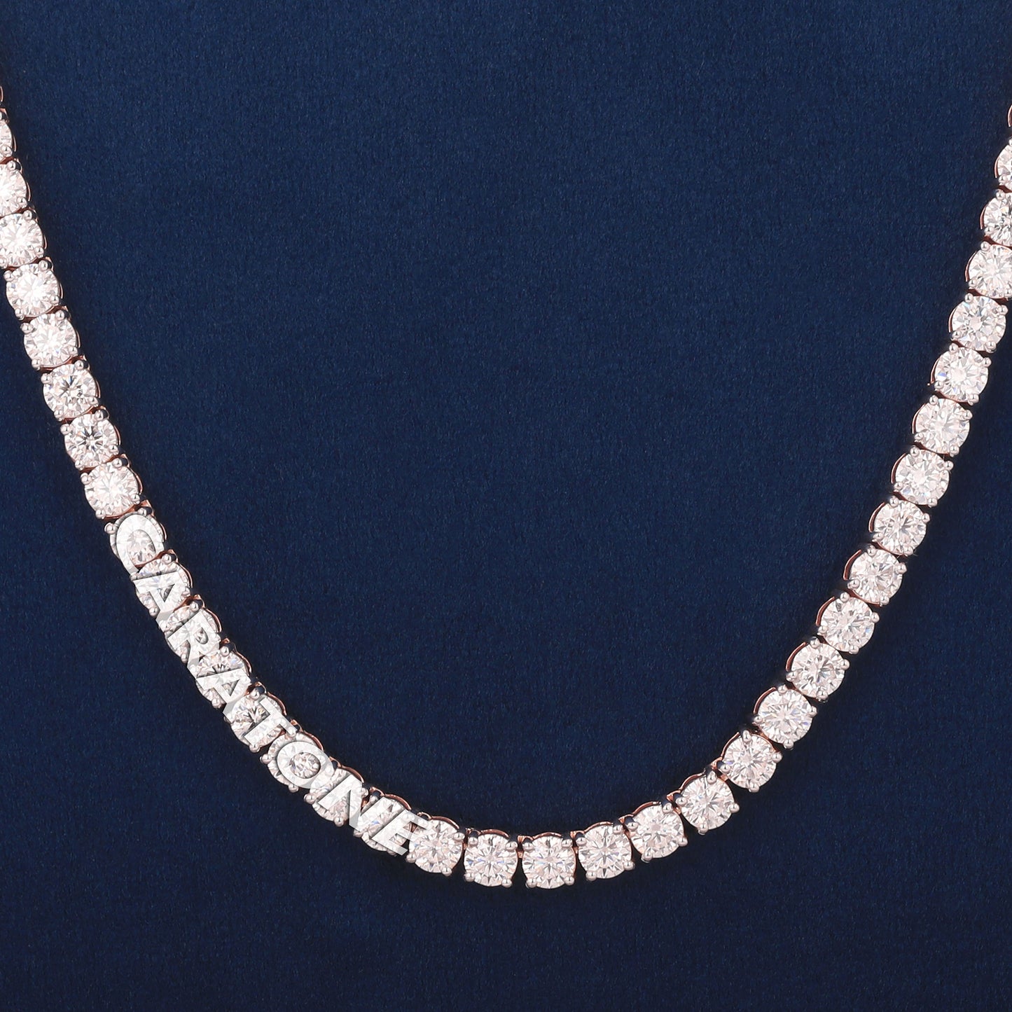 Luxury 24 Inch 4mm Diamond Tennis Chain Necklace with Full Iced Out Shine for Men and Women