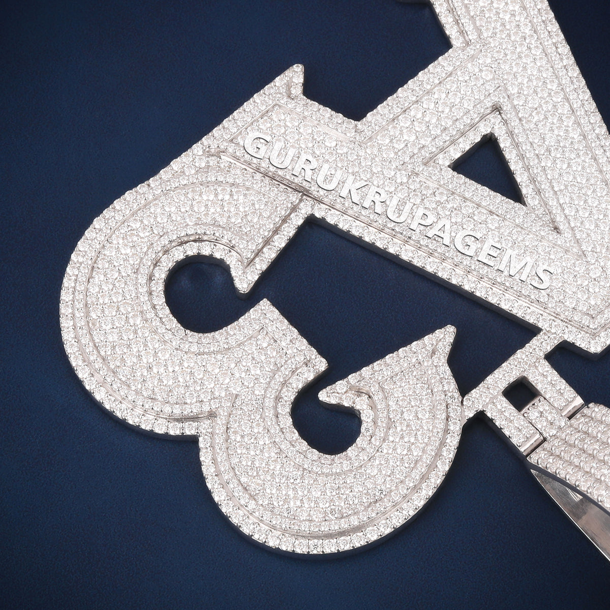 Custom Iced Out A3 Initial Hip Hop Pendant with Lab Grown Diamonds
