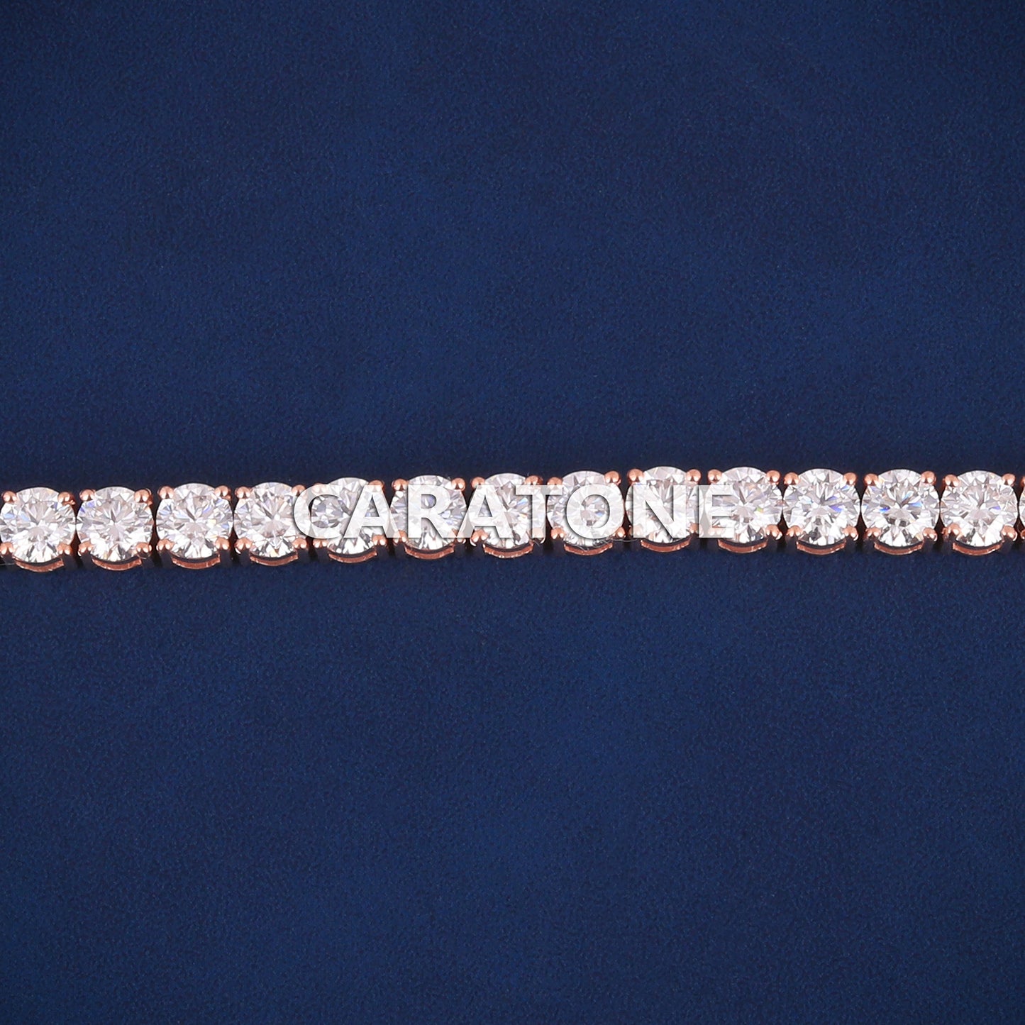 5.2 mm Rose Gold Tennis Bracelets 14k gold Lab Diamond Customizable Bracelets for Her & Him