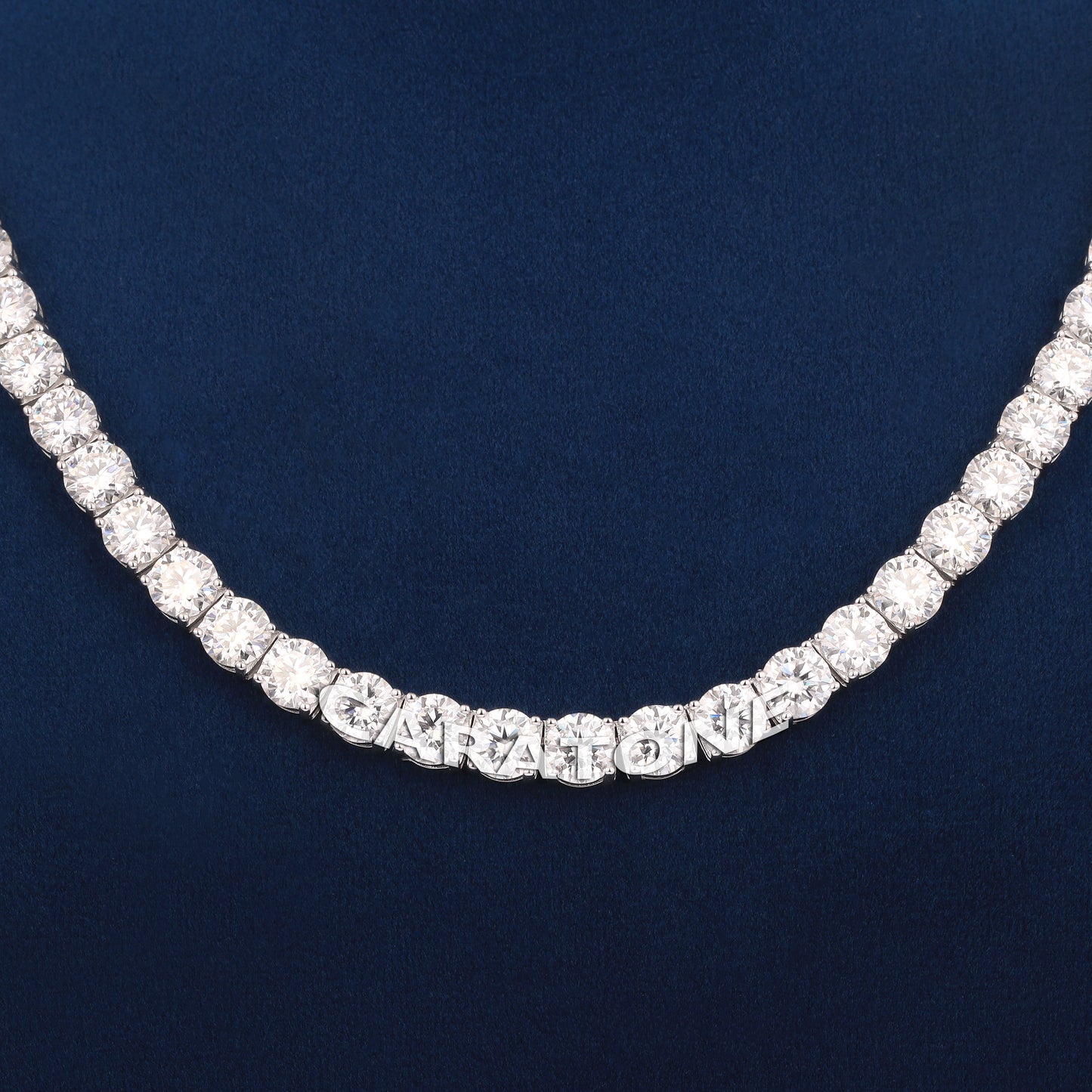 6 mm 18 inch tennis diamond chain for women