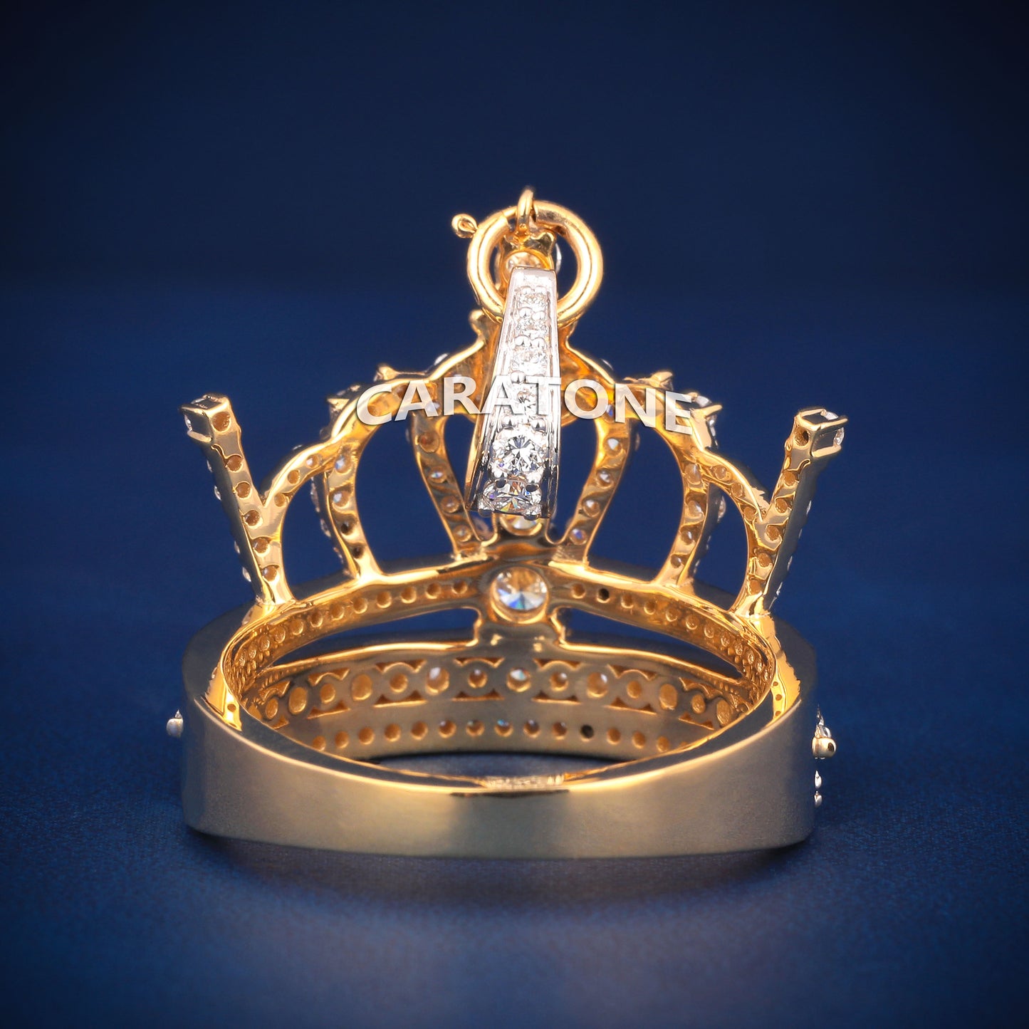 Crown hip hop ring for men and women d vvs clarity
