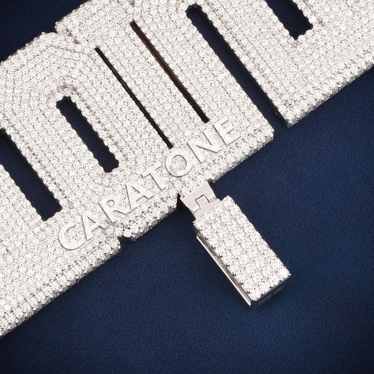 Custom Iced Out TULOTT Name Hip Hop Pendant with Lab Grown Diamonds