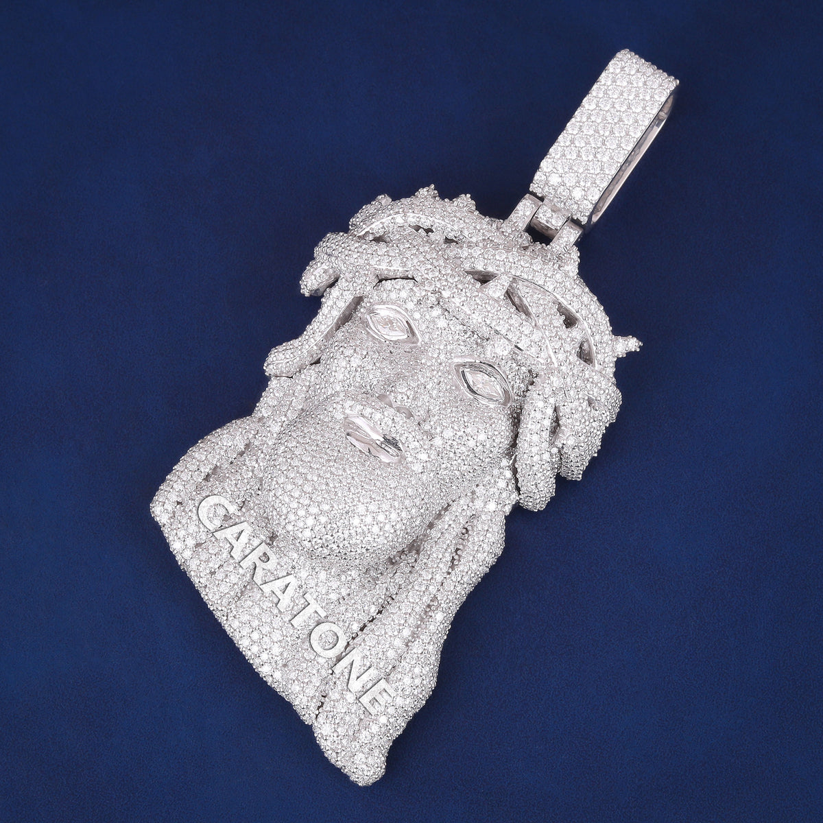 Custom Iced Out 3D Portrait Hip Hop Pendant with Lab Grown Diamonds