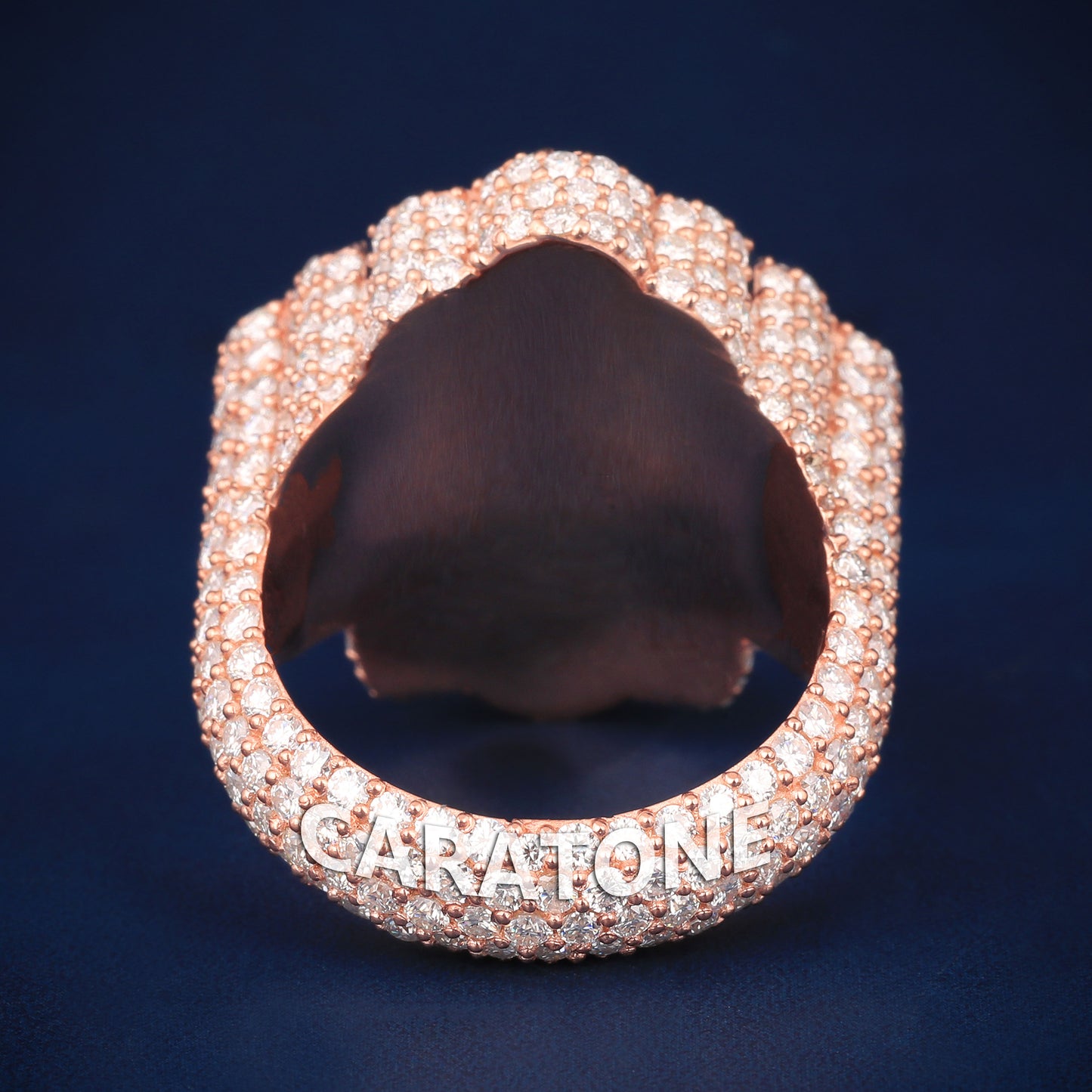 Customise hip hop cross baguette and round diamond ring d vvs clarity