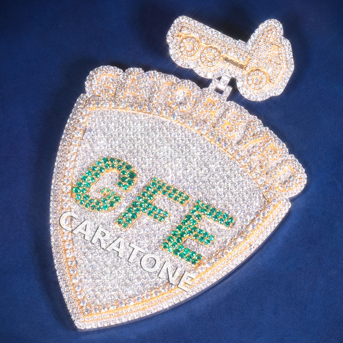 Custom Hip Hop CFE Pendant with 3D Glory Boyz Lettering and Truck Design