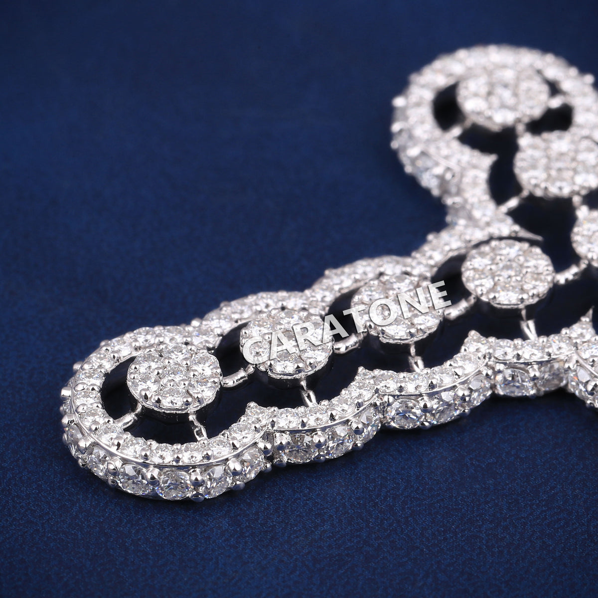 Custom Iced Out Openwork Cross Pendant with Lab Grown Diamonds