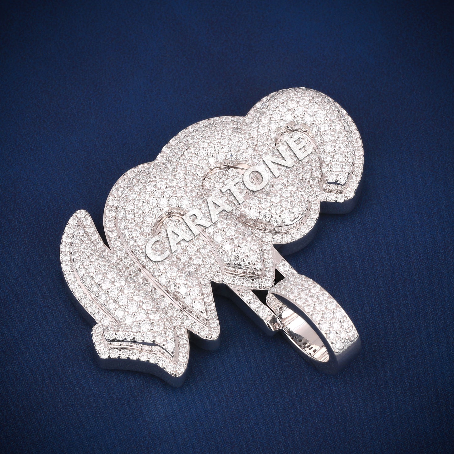 Custom arabic hip hop diamond 14kt lab pendant d vvs
