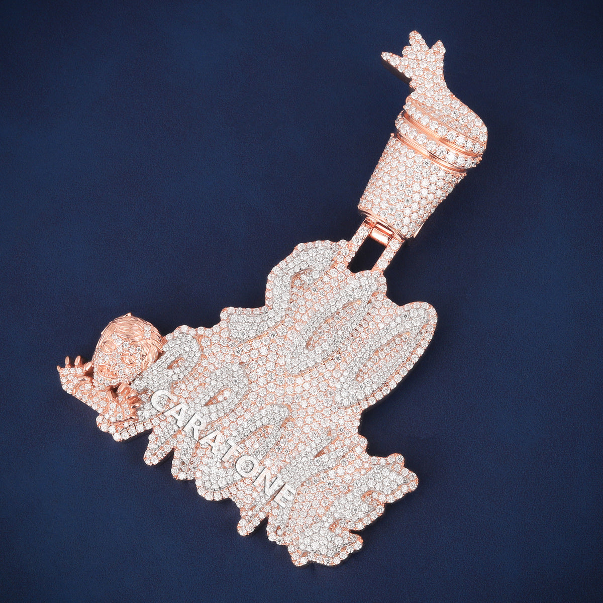 Custom Iced Out 300 Babies Hip Hop Pendant with Lab Grown Diamonds