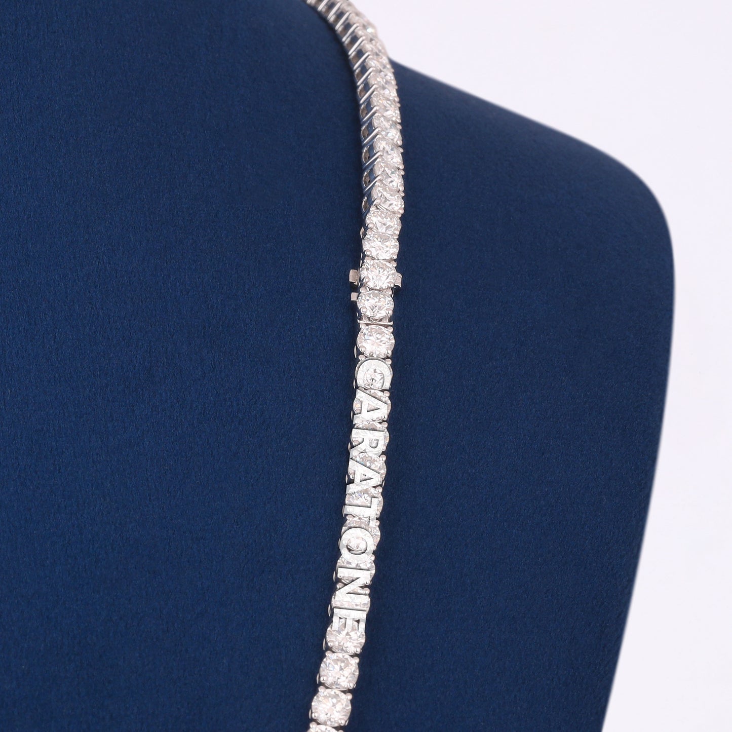 Luxury Diamond Tennis Necklace 24 Inch 4mm Perfect for Mens Womens Daily Wear