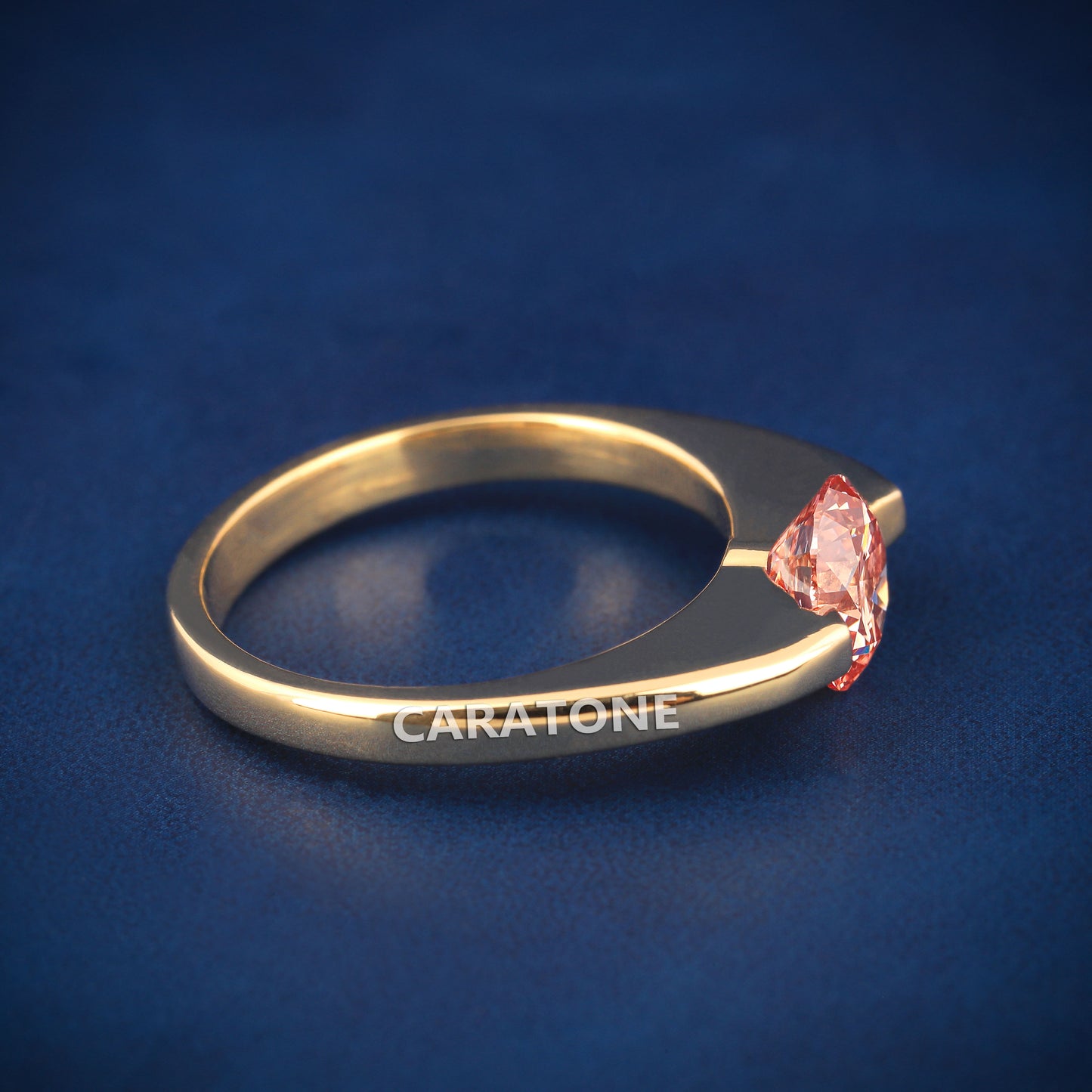 Pinky Diamond Solitaire Ring Diamond Tester Passed