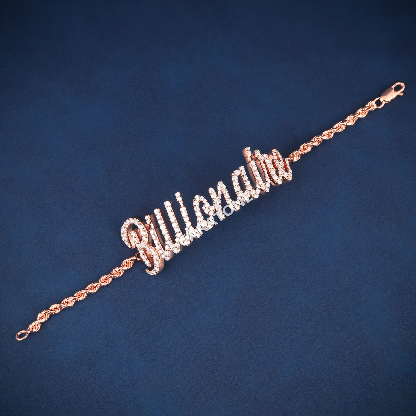 Billionaire letter custom hand made bracelet for party wear