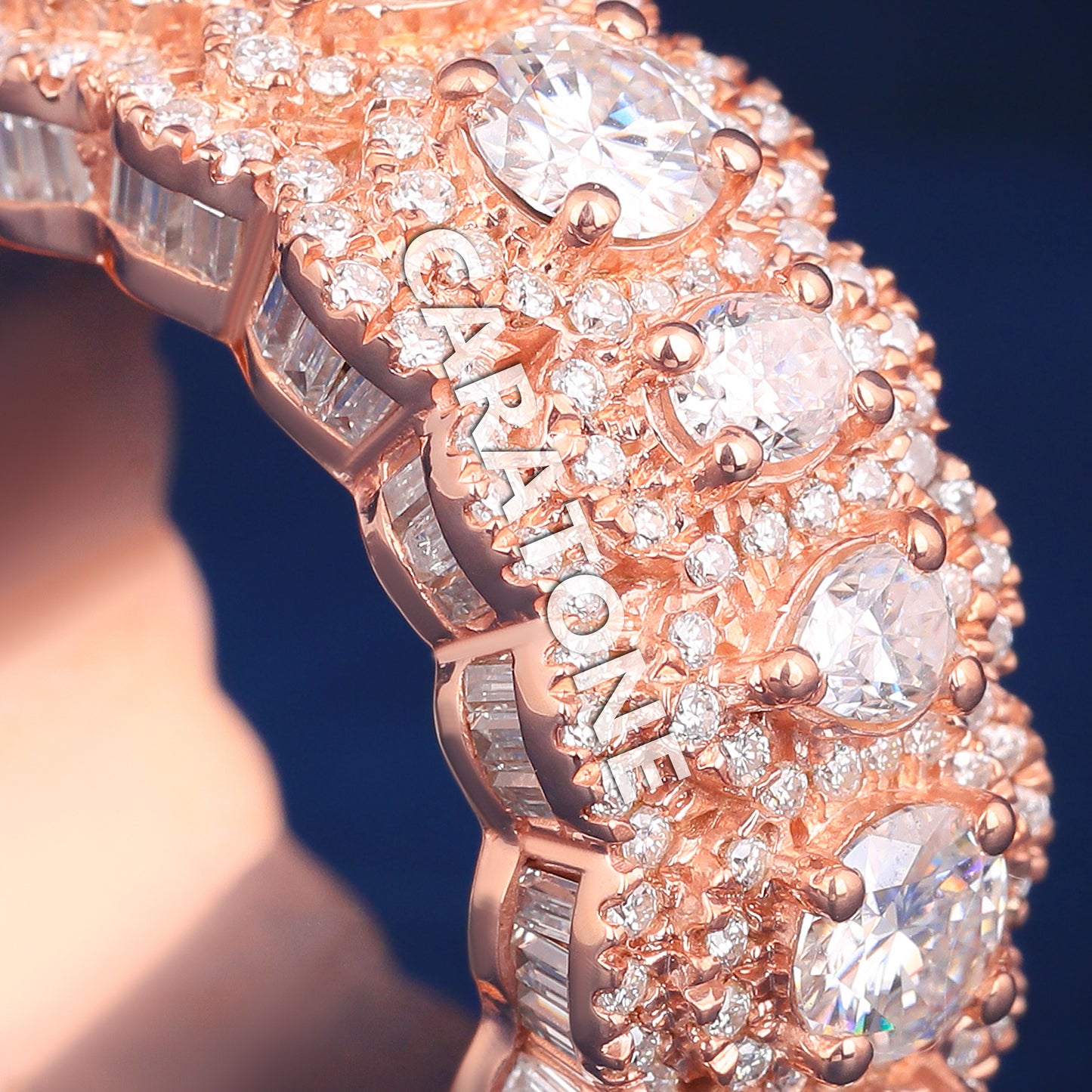 14kt Gold with Lab-Grown Diamond VVS Clarity Bridal Diamond Band