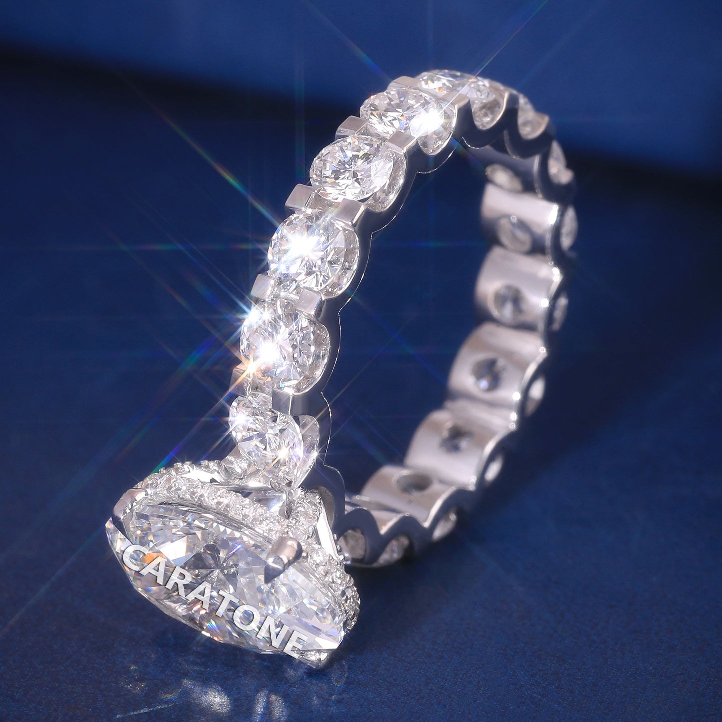14k White Gold Oval Cut Lab Grown Diamond Hidden Halo Engagement Rings for Iced Out Most Expensive Diamond Ring Womens