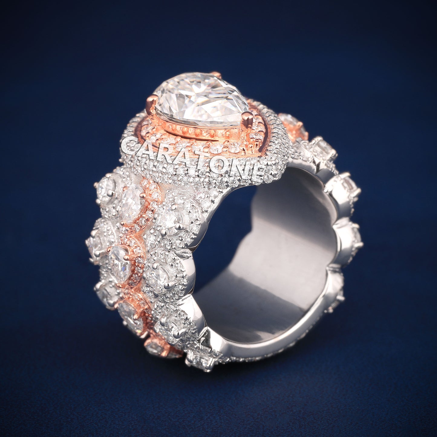 Custom made hip-hop ring for men