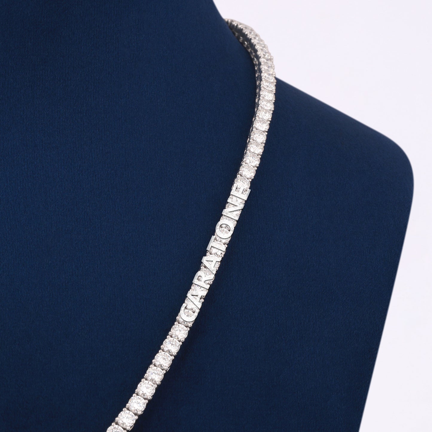 20 Inch 4 mm Diamond Tennis Chain with VVS Clarity