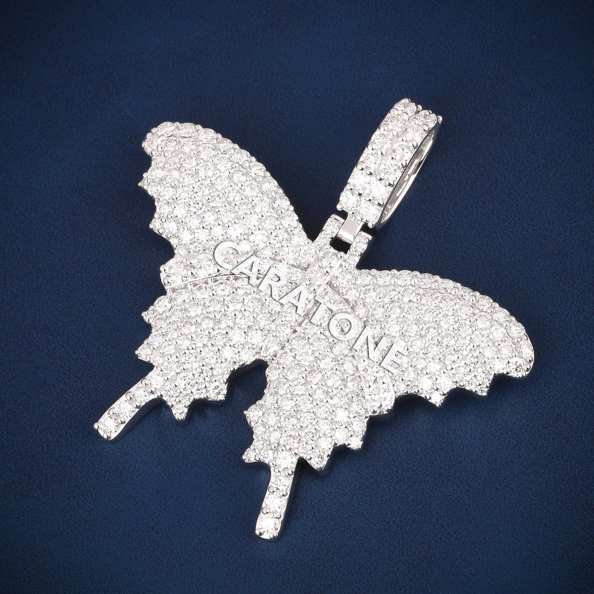 Custom Iced Out Butterfly Hip Hop Pendant with Lab Grown Diamonds
