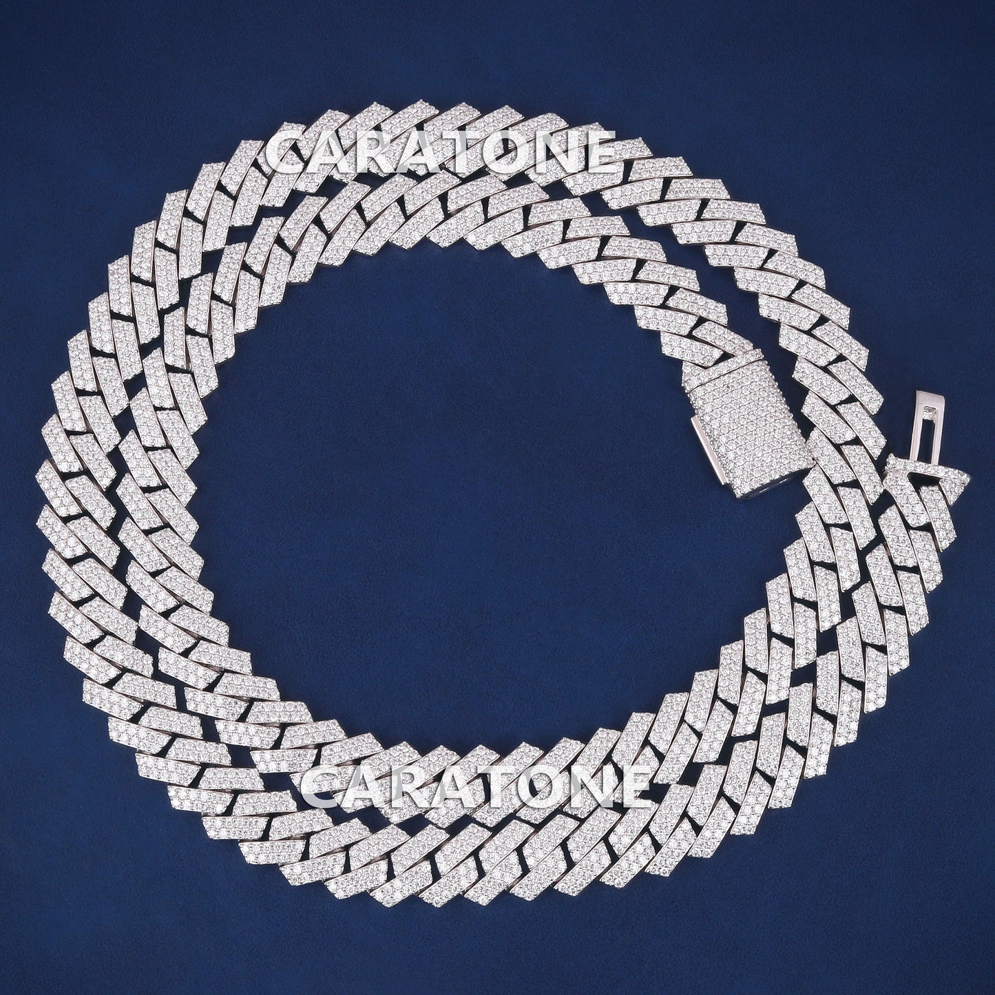 22 inch 8.5 mm Most Expensive Chain Mens 925 Sterling Silver Real Diamond Necklace Womens in Iced Out Custom Cuban Chains