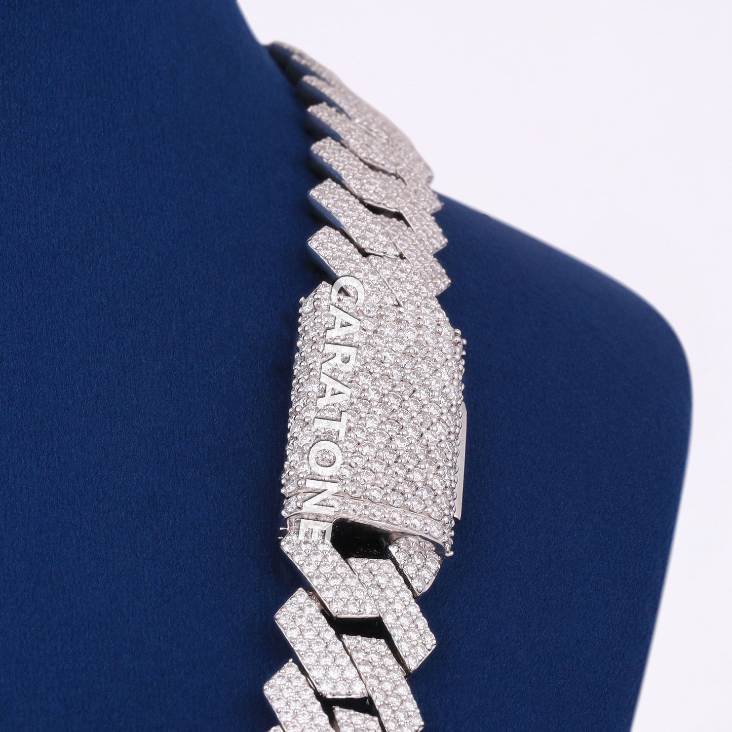 Customize Hip Hop Chains 22 inch 16mm Silver VVS Diamond Most Expensive Gold Chain in the World